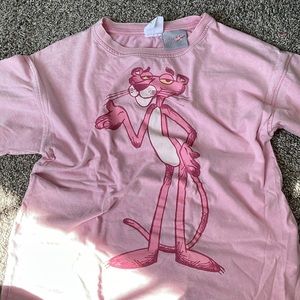 Zara pink panther t shirt